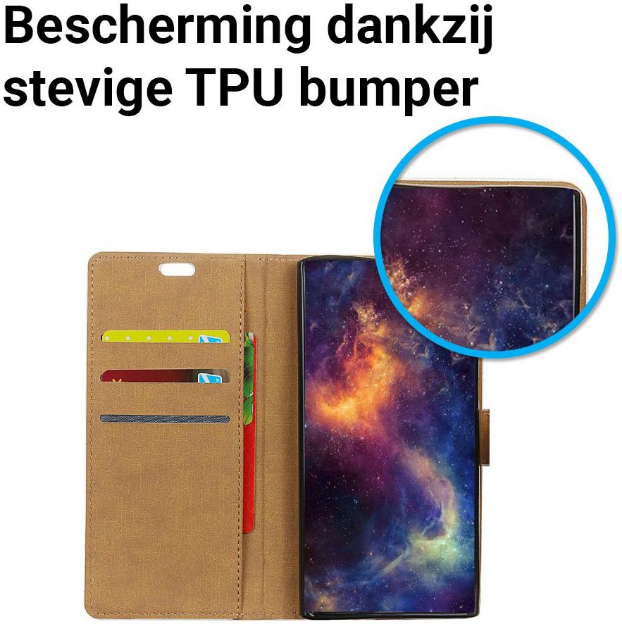 Samsung Galaxy A6 Plus Lederen Wallet Stand Hoesje Zilver afbeelding 6