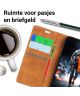 OnePlus 6 Lederen Portemonnee Hoesje Bruin
