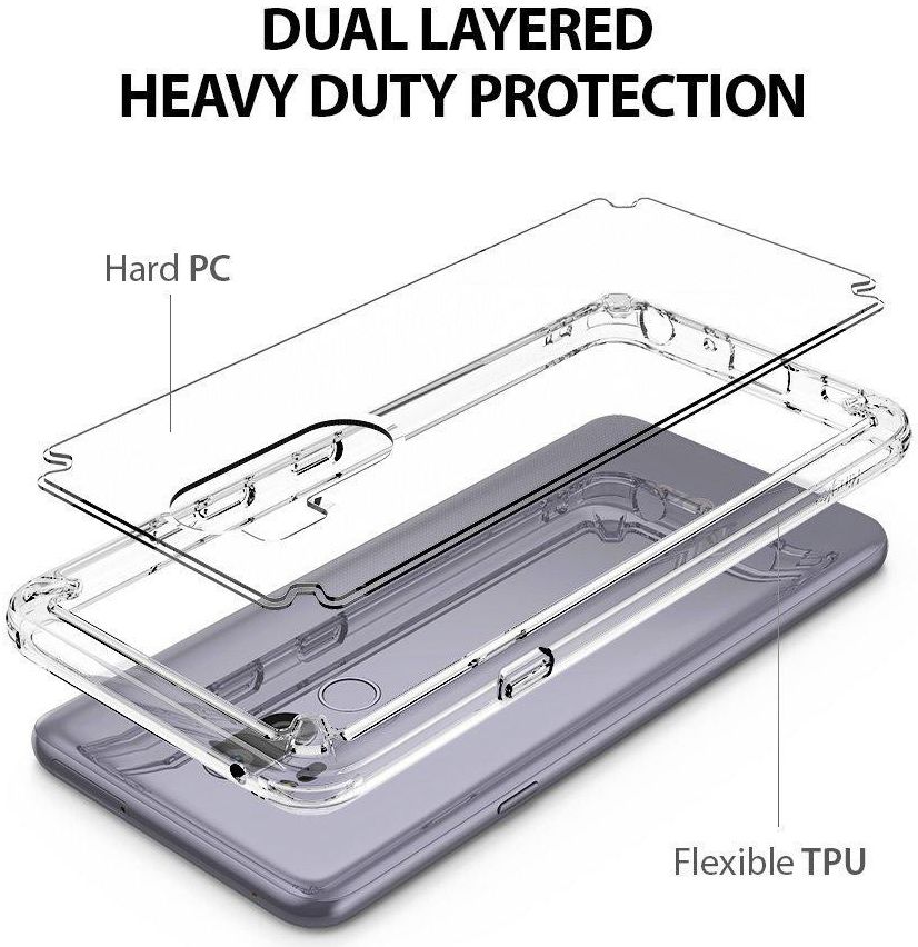 Ringke Fusion LG G7 ThinQ Hoesje Doorzichtig Clear afbeelding 2