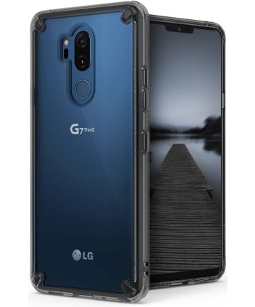 Ringke Fusion LG G7 ThinQ Hoesje Doorzichtig Smoke Black Hoesjes