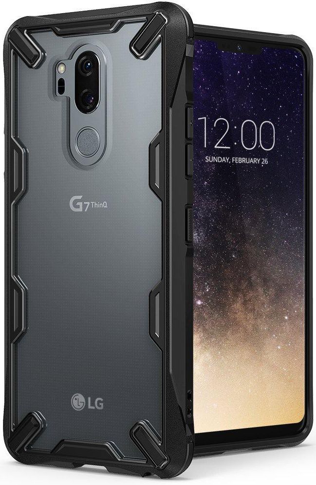 Ringke Fusion X LG G7 ThinQ Hoesje Doorzichtig Black afbeelding 1
