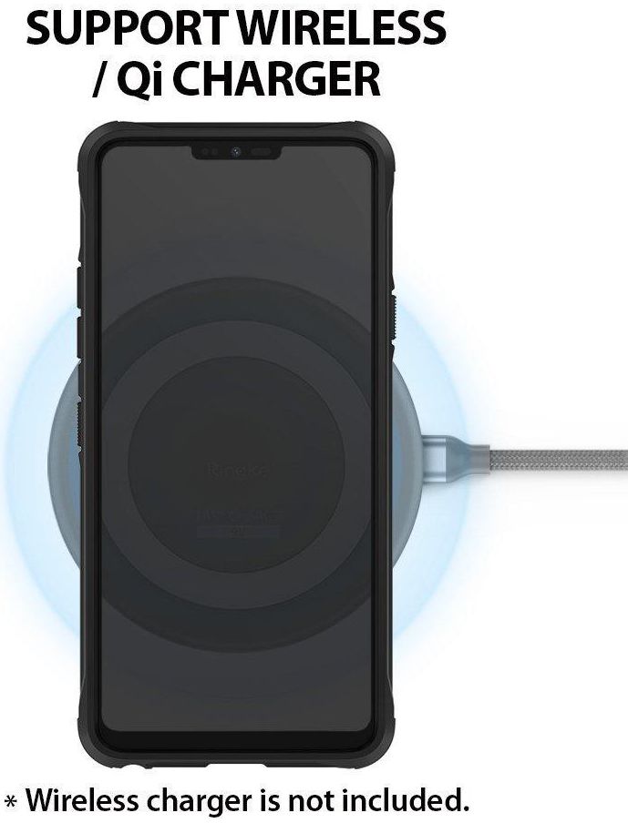 Ringke Fusion X LG G7 ThinQ Hoesje Doorzichtig Black afbeelding 8