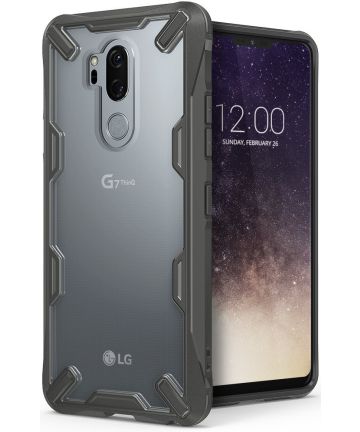 Ringke Fusion X LG G7 ThinQ Hoesje Doorzichtig Gray Hoesjes