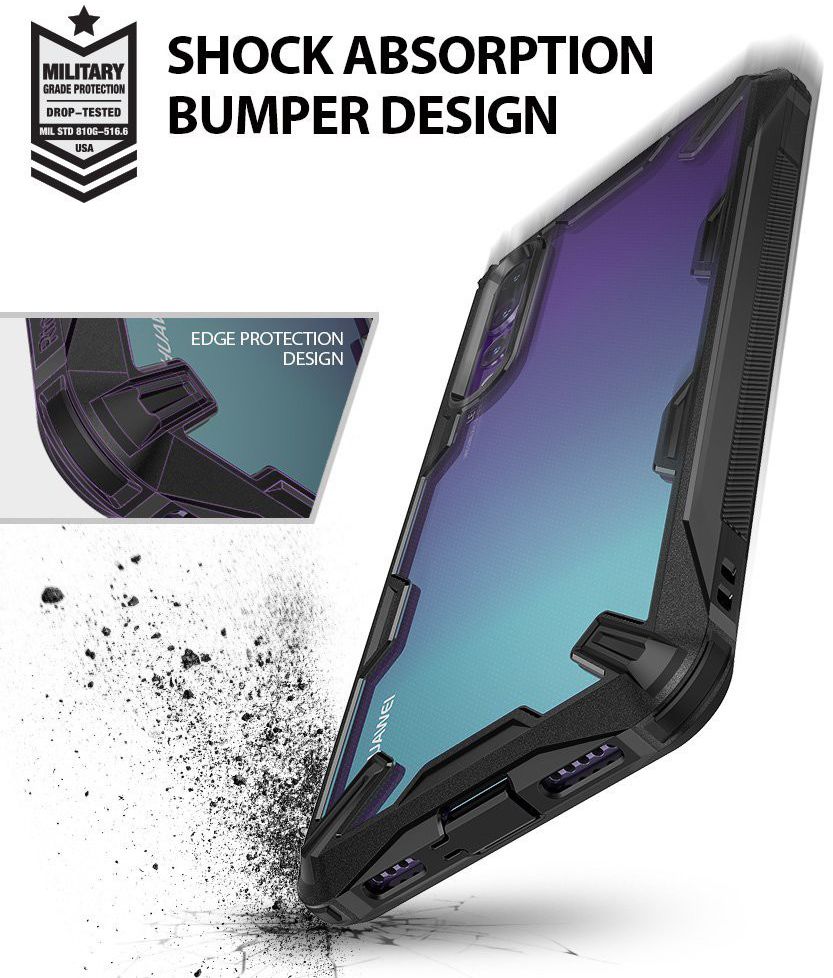 Ringke Fusion X Huawei P20 Pro Hoesje Doorzichtig Black afbeelding 2