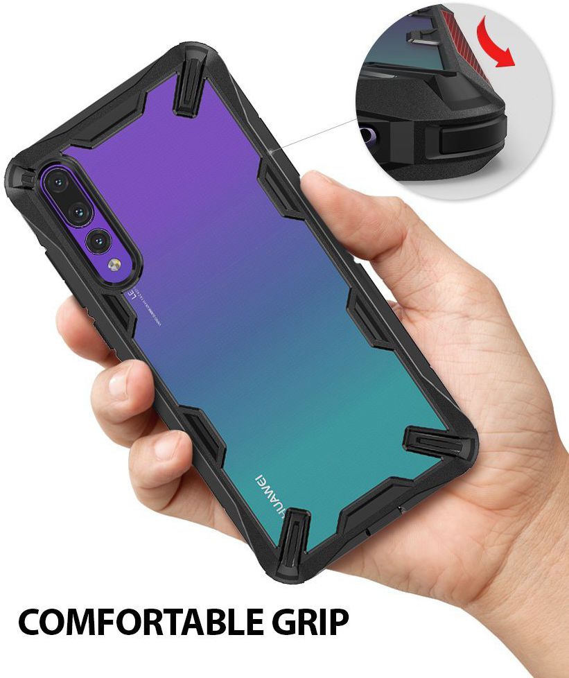 Ringke Fusion X Huawei P20 Pro Hoesje Doorzichtig Black afbeelding 5