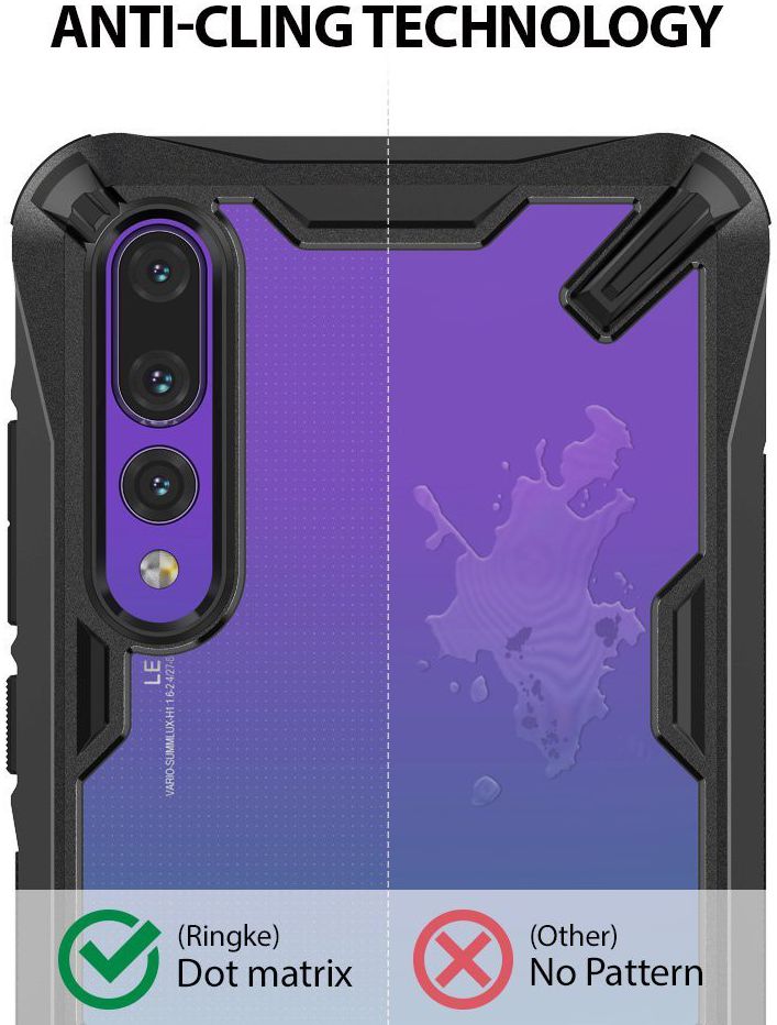 Ringke Fusion X Huawei P20 Pro Hoesje Doorzichtig Black afbeelding 6