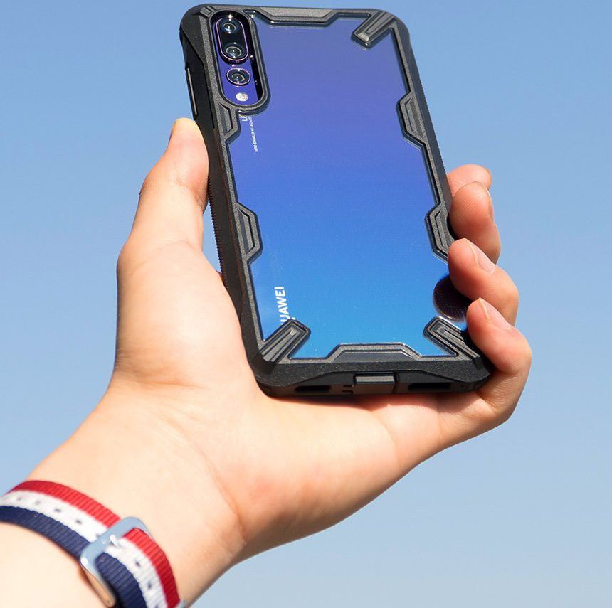 Ringke Fusion X Huawei P20 Pro Hoesje Doorzichtig Black afbeelding 7
