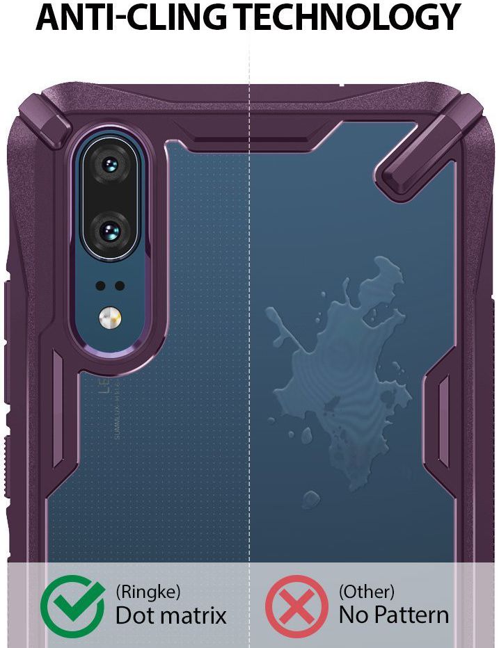 Ringke Fusion X Huawei P20 Hoesje Doorzichtig Lilac Purple afbeelding 5