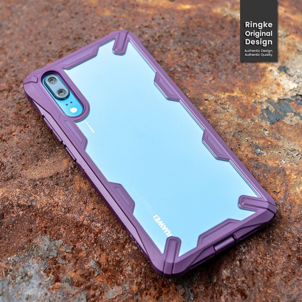 Ringke Fusion X Huawei P20 Hoesje Doorzichtig Lilac Purple afbeelding 7