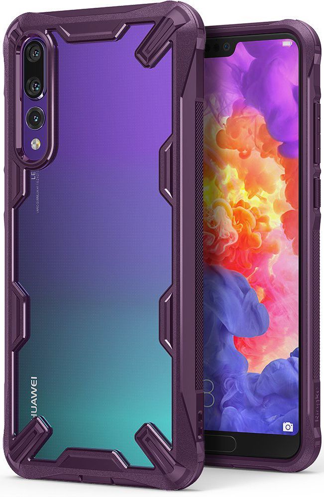 Ringke Fusion X Huawei P20 Pro Hoesje Doorzichtig Lilac Purple afbeelding 1