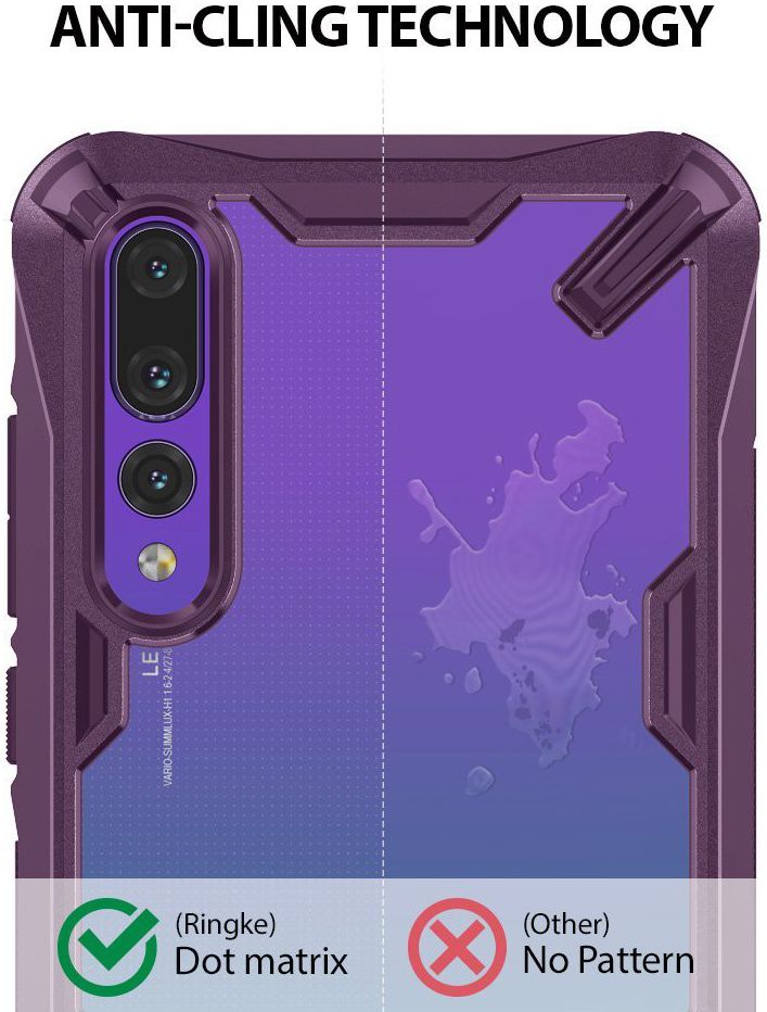 Ringke Fusion X Huawei P20 Pro Hoesje Doorzichtig Lilac Purple afbeelding 6