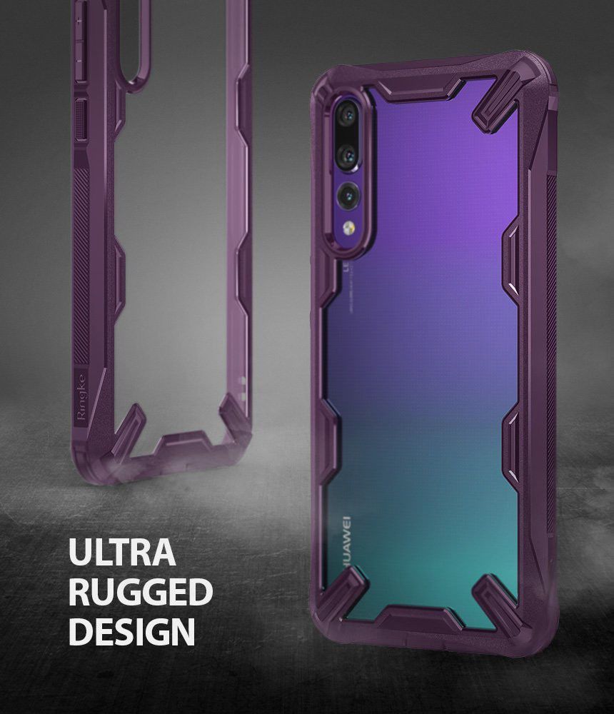 Ringke Fusion X Huawei P20 Pro Hoesje Doorzichtig Lilac Purple afbeelding 8
