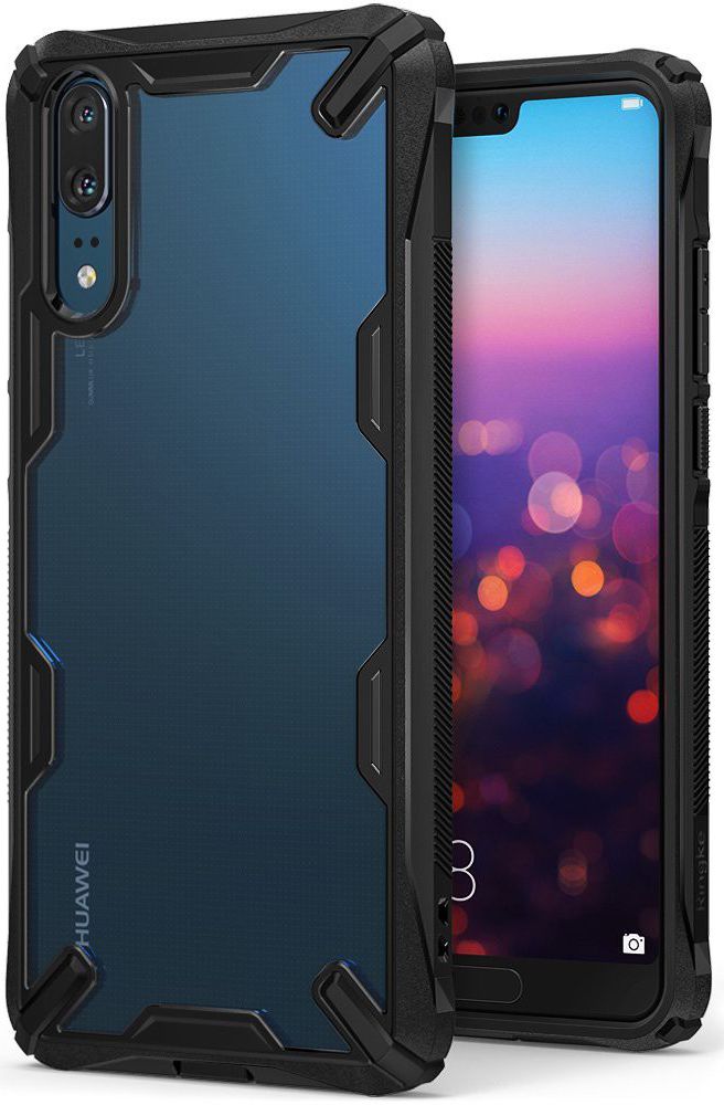 Ringke Fusion X Huawei P20 Hoesje Doorzichtig Black afbeelding 1