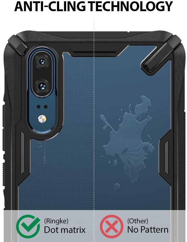 Ringke Fusion X Huawei P20 Hoesje Doorzichtig Black afbeelding 5