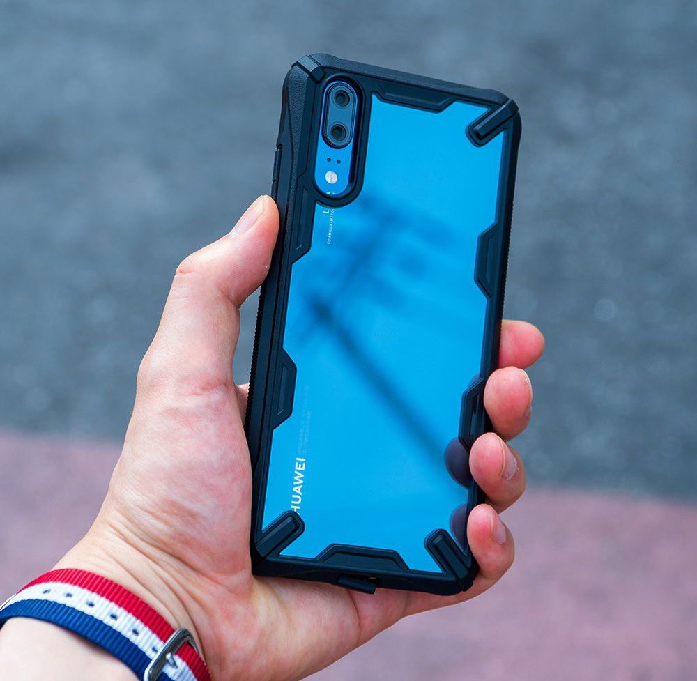 Ringke Fusion X Huawei P20 Hoesje Doorzichtig Black afbeelding 7