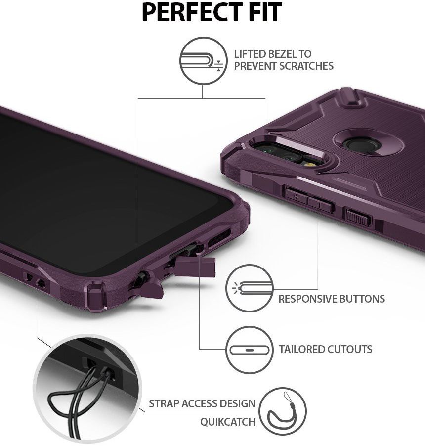 Ringke Onyx X Huawei P20 Lite Hoesje Lilac Purple afbeelding 3