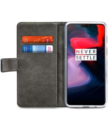 Mobilize Classic Gelly Wallet OnePlus 6 Hoesje Book Case Zwart Hoesjes