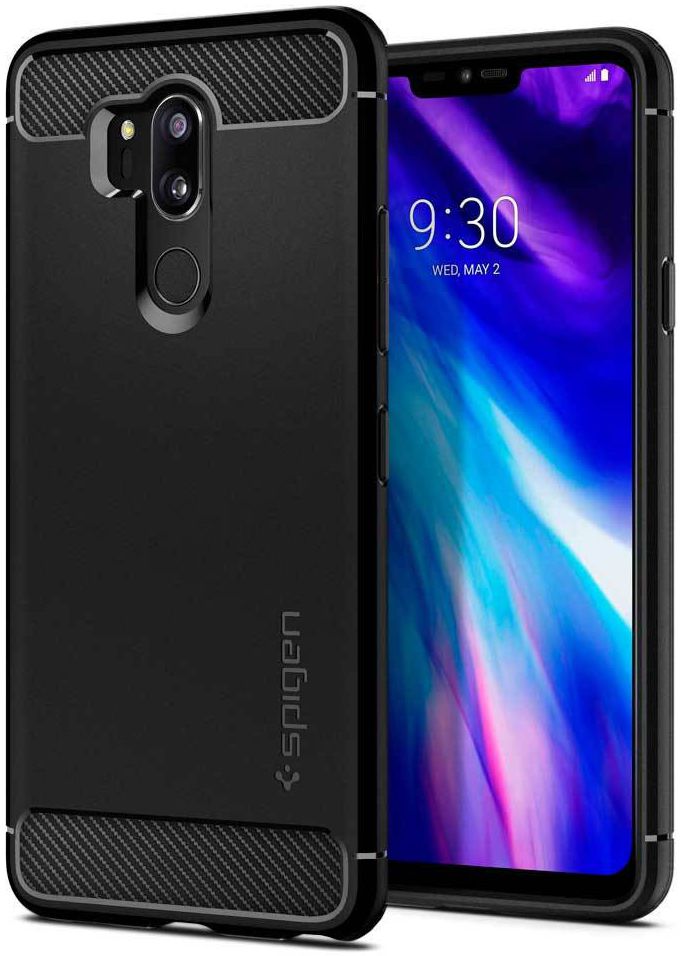 Spigen Rugged Armor LG G7 ThinQ Hoesje Zwart afbeelding 1