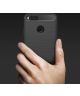 Xiaomi Mi A1 geborsteld TPU Hoesje Zwart