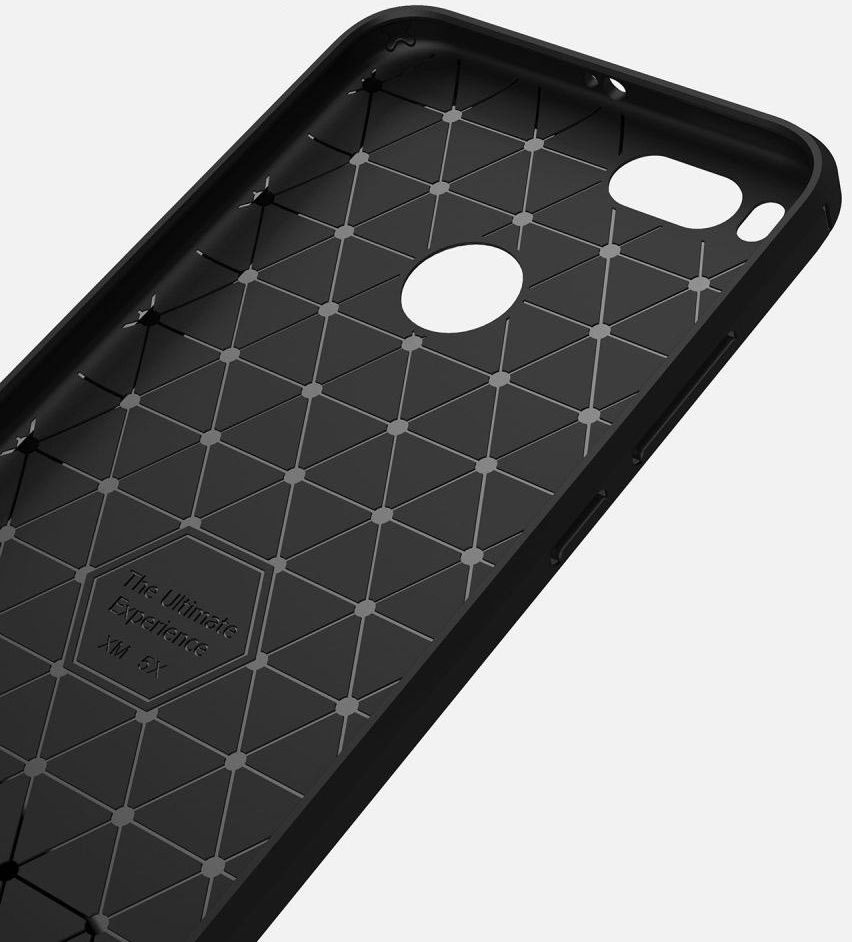 Xiaomi Mi A1 geborsteld TPU Hoesje Zwart afbeelding 8