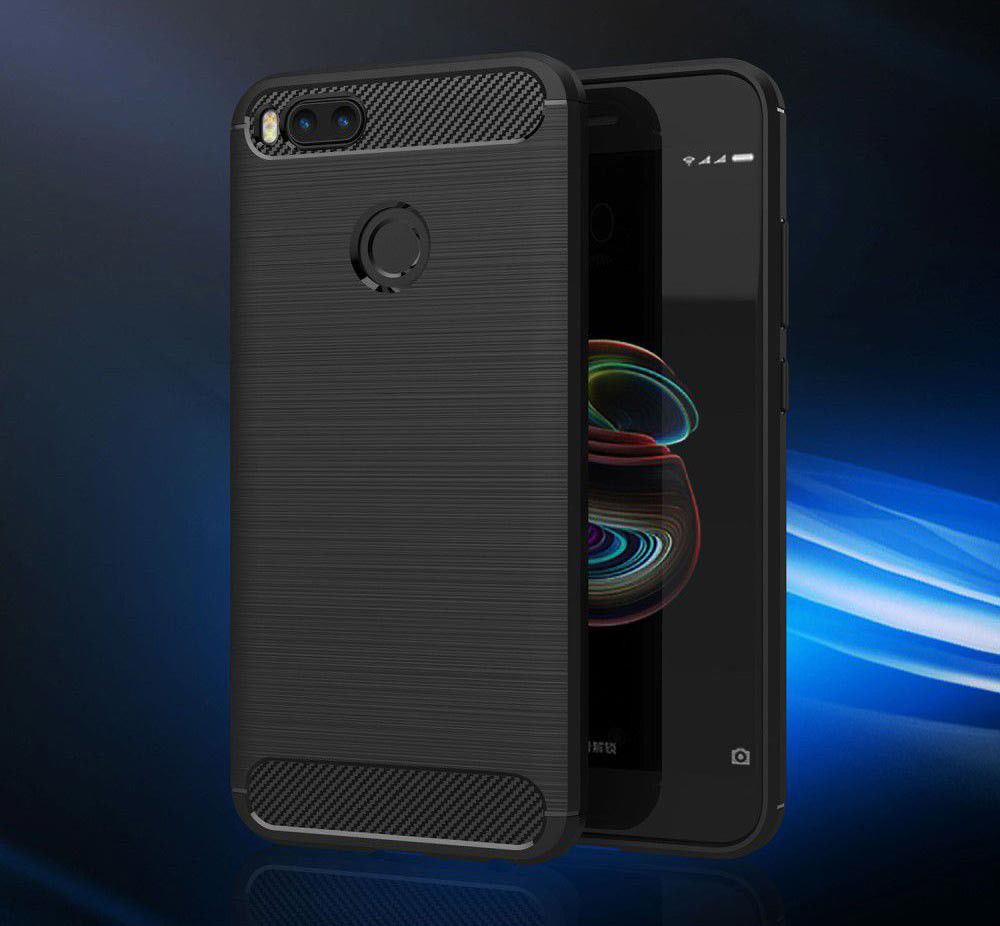 Xiaomi Mi A1 geborsteld TPU Hoesje Zwart afbeelding 11