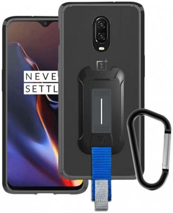 Armor X BX-Series OnePlus 6 Robuust Hoesje Transparant Zwart afbeelding 1