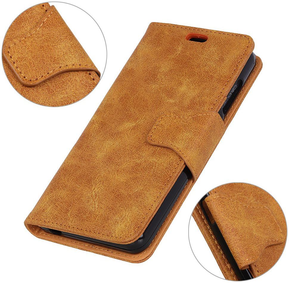 Samsung Galaxy A6 Plus Vintage Portemonnee Hoesje Bruin afbeelding 9