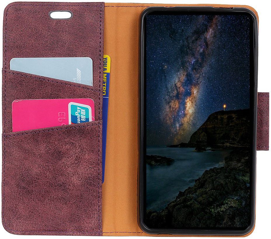 Samsung Galaxy A6 Vintage Portemonnee Hoesje Rood afbeelding 2