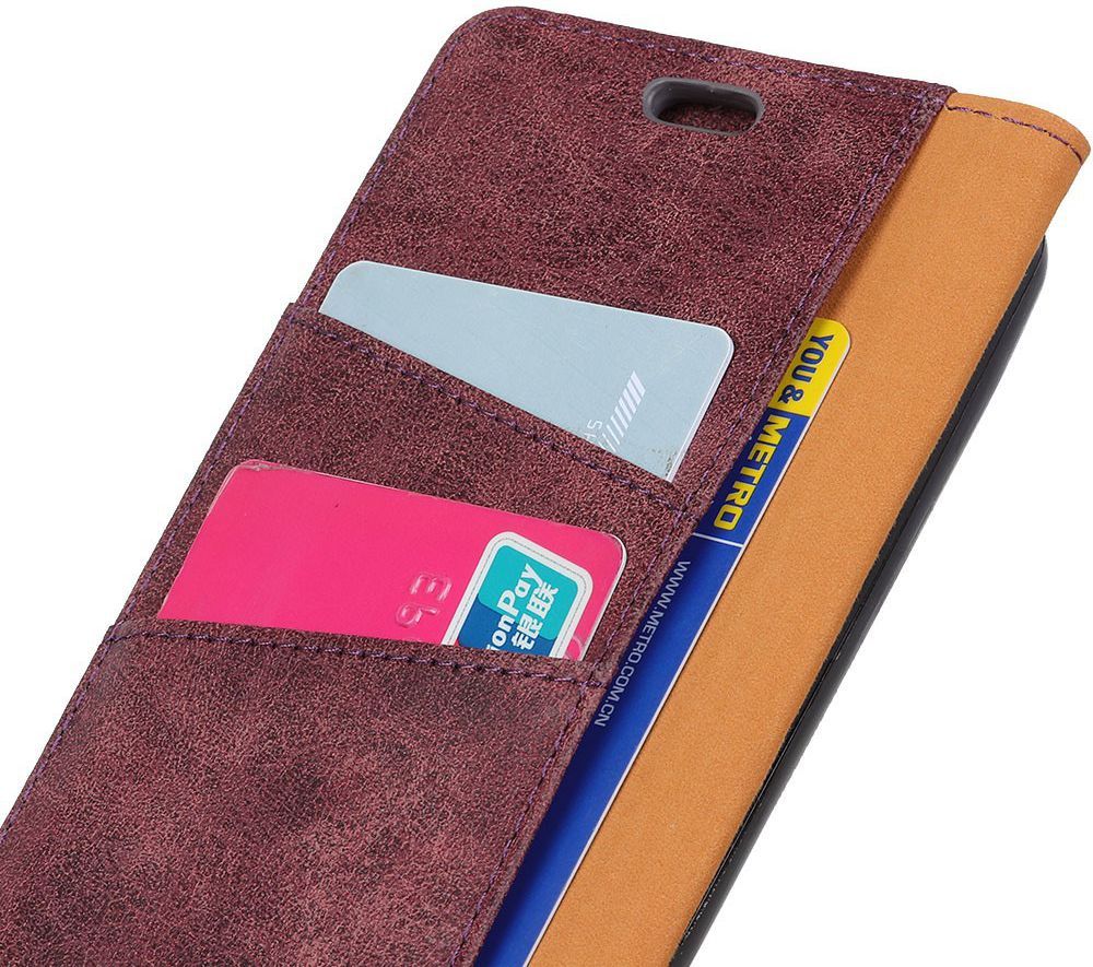 Samsung Galaxy A6 Vintage Portemonnee Hoesje Rood afbeelding 10