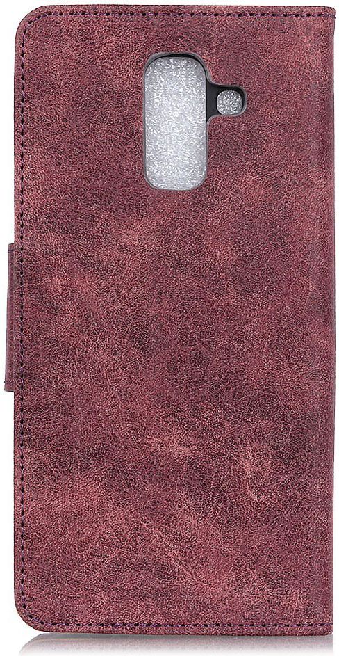 Samsung Galaxy A6 Vintage Portemonnee Hoesje Rood afbeelding 11