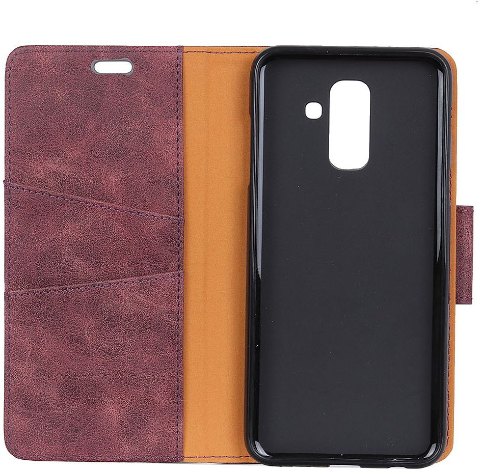 Samsung Galaxy A6 Vintage Portemonnee Hoesje Rood afbeelding 12