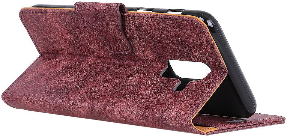 Samsung Galaxy A6 Vintage Portemonnee Hoesje Rood afbeelding 13
