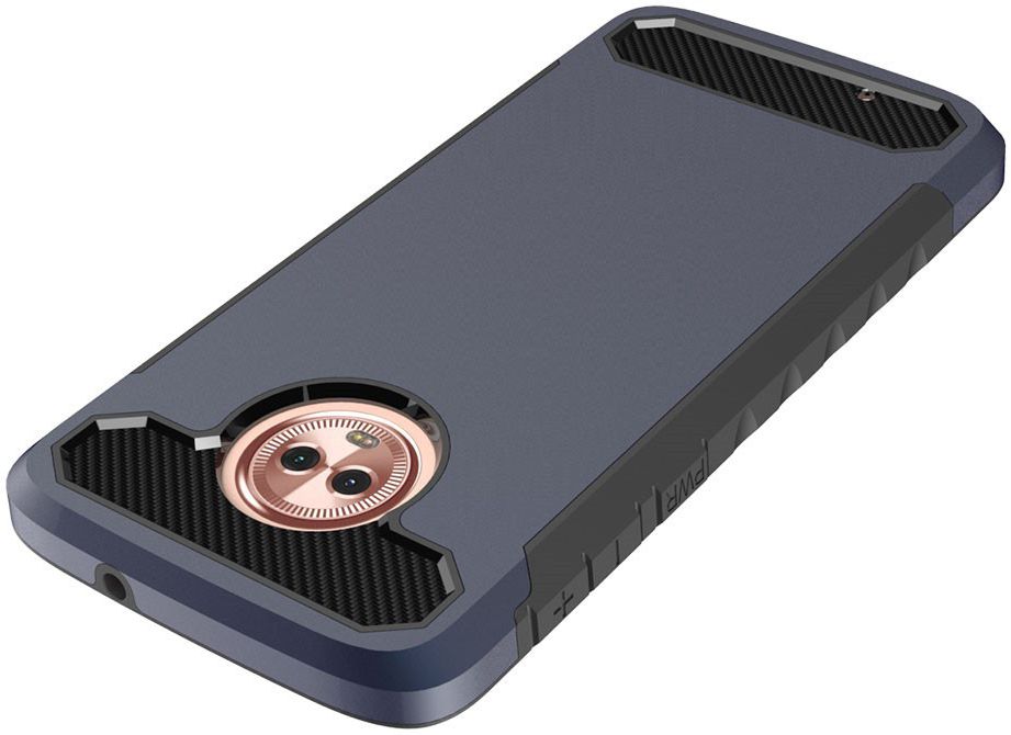 Motorola Moto G6 Stijlvol Hybride Hoesje Blauw afbeelding 5