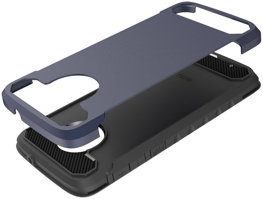 Motorola Moto G6 Stijlvol Hybride Hoesje Blauw afbeelding 7