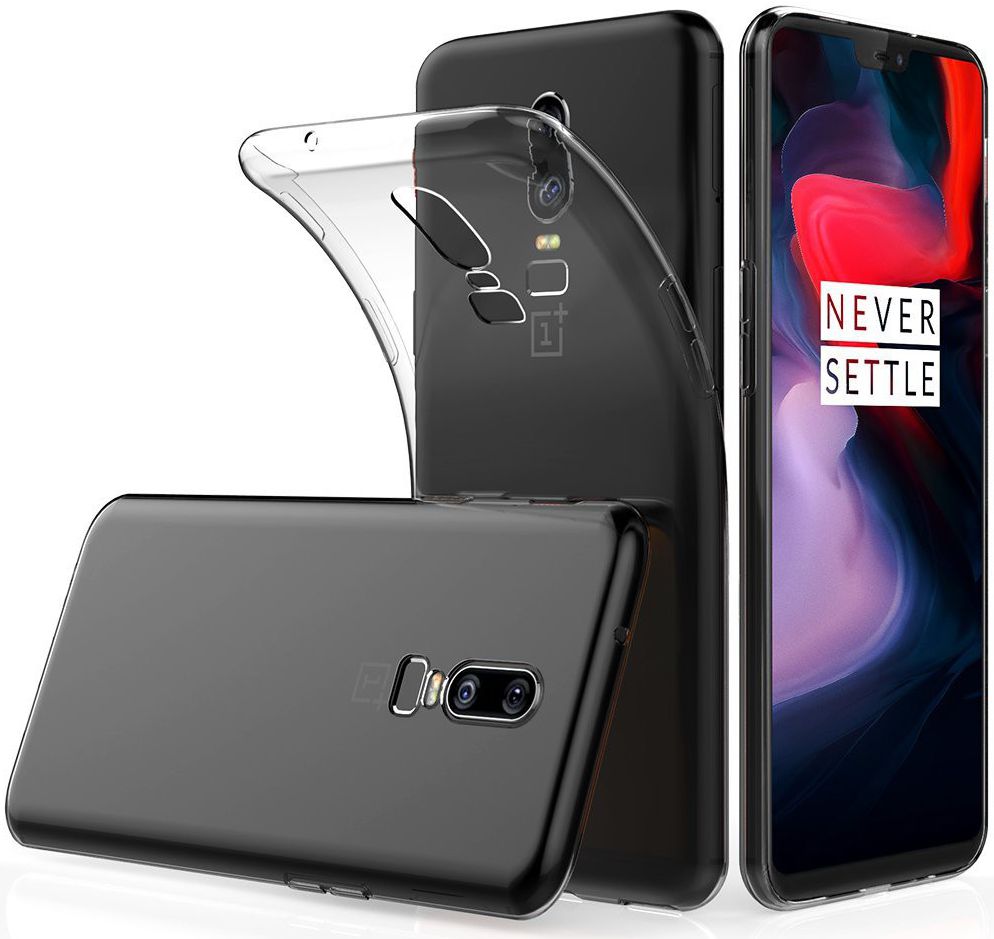 OnePlus 6 Hoesje Dun TPU Transparant afbeelding 2