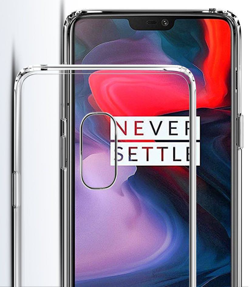 OnePlus 6 Hoesje Dun TPU Transparant afbeelding 6