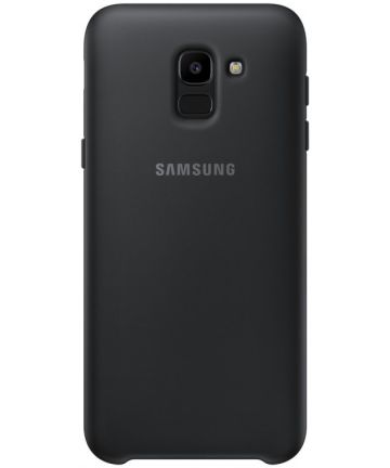 Originele Samsung Galaxy J6 (2018) Dual Layer Cover Zwart Hoesjes