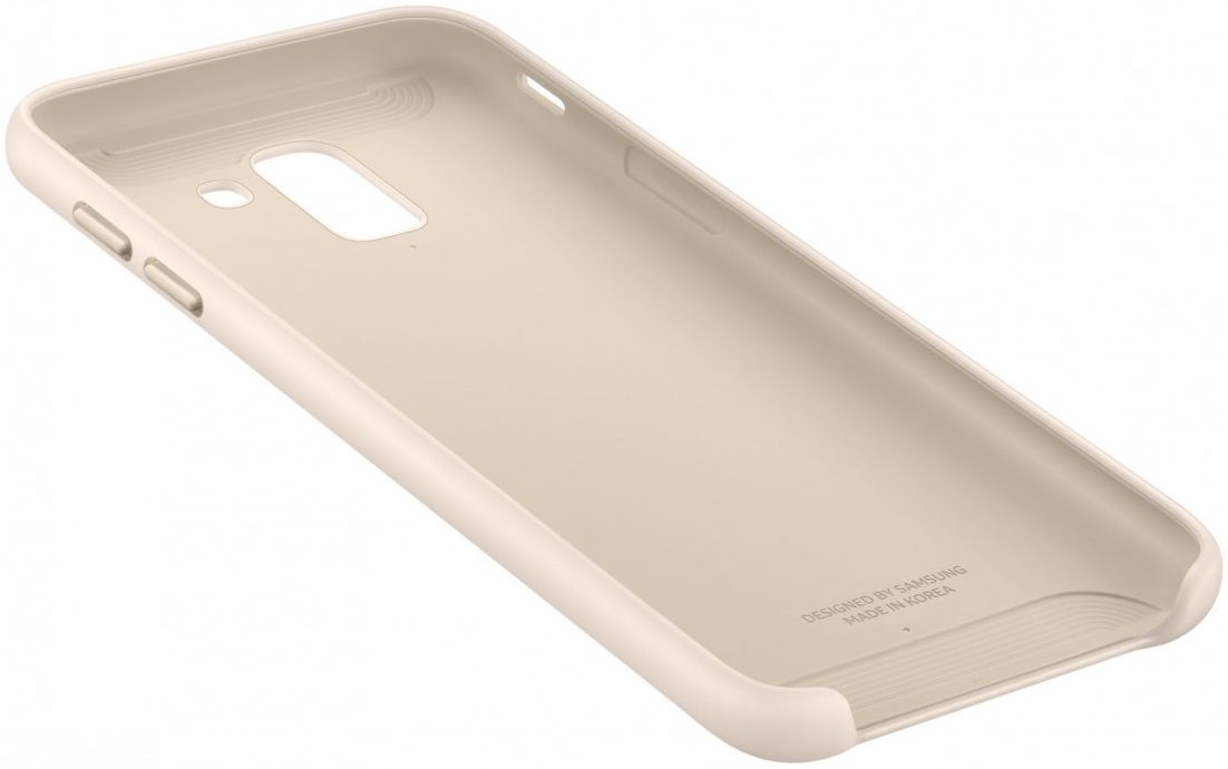 Originele Samsung Galaxy J6 (2018) Dual Layer Cover Goud afbeelding 8