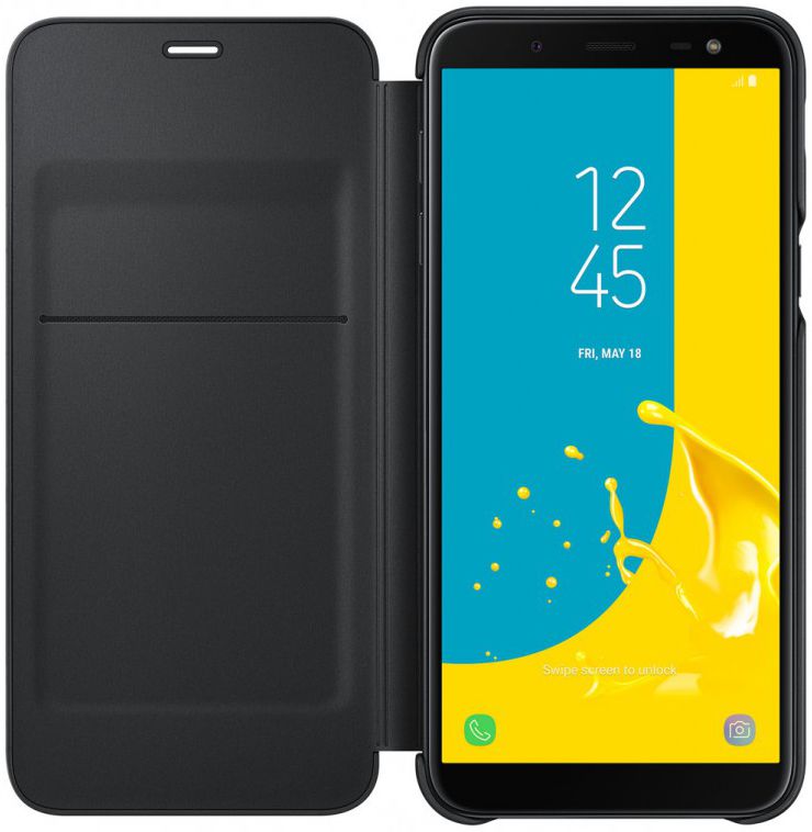 Samsung Galaxy J6 (2018) Wallet Cover Zwart afbeelding 2