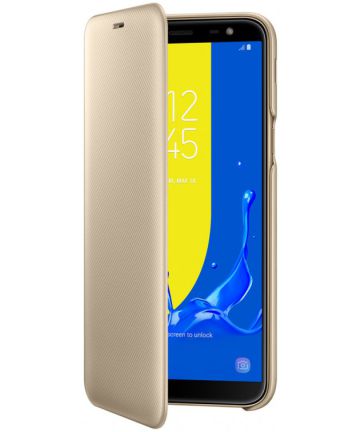 Samsung Galaxy J6 (2018) Wallet Cover Goud Hoesjes