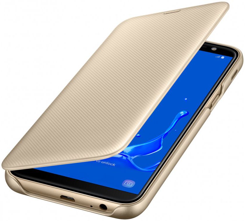 Samsung Galaxy J6 (2018) Wallet Cover Goud afbeelding 3