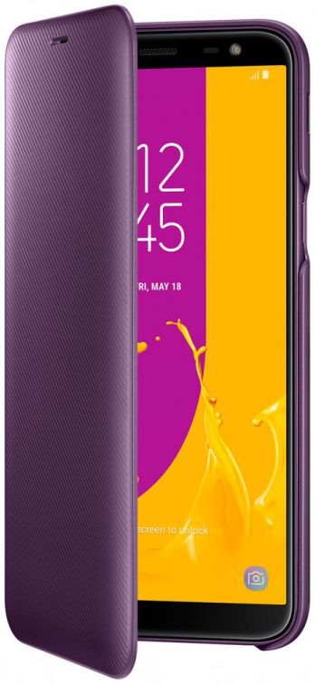 Samsung Galaxy J6 (2018) Wallet Cover Paars afbeelding 1