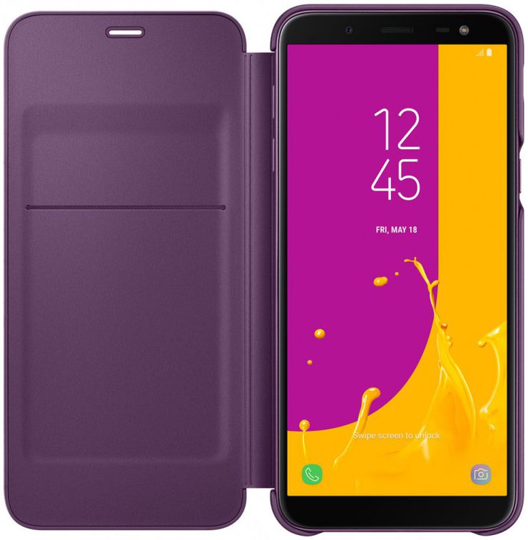 Samsung Galaxy J6 (2018) Wallet Cover Paars afbeelding 2