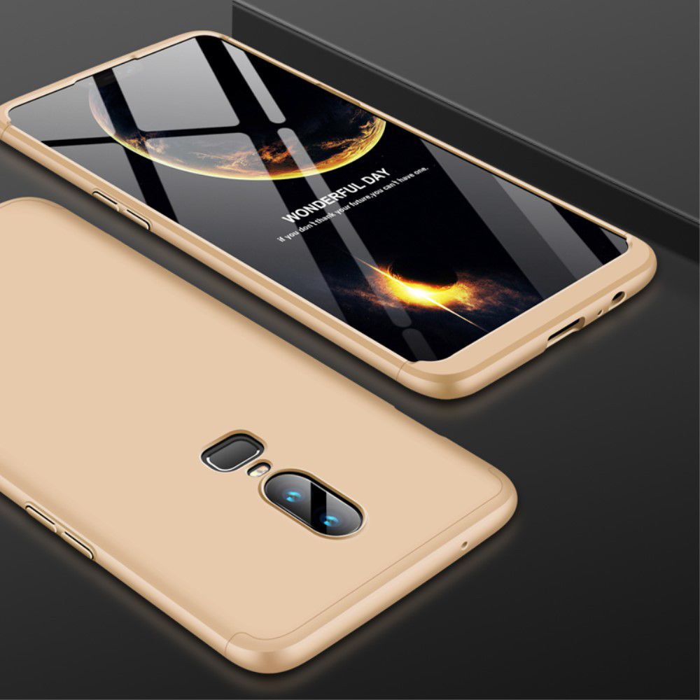 OnePlus 6 Matte Back Cover Goud afbeelding 2