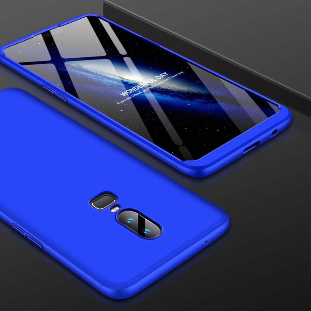OnePlus 6 Matte Back Cover Blauw afbeelding 2