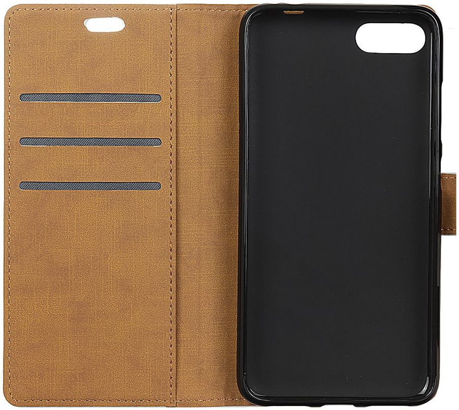 Honor 10 Lederen Wallet Hoesje Zwart afbeelding 4