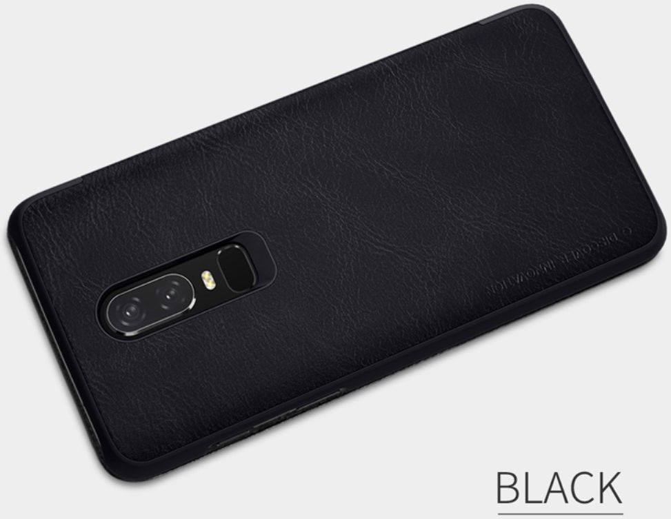 Nillkin Qin Series Flip Hoesje OnePlus 6 Zwart afbeelding 12