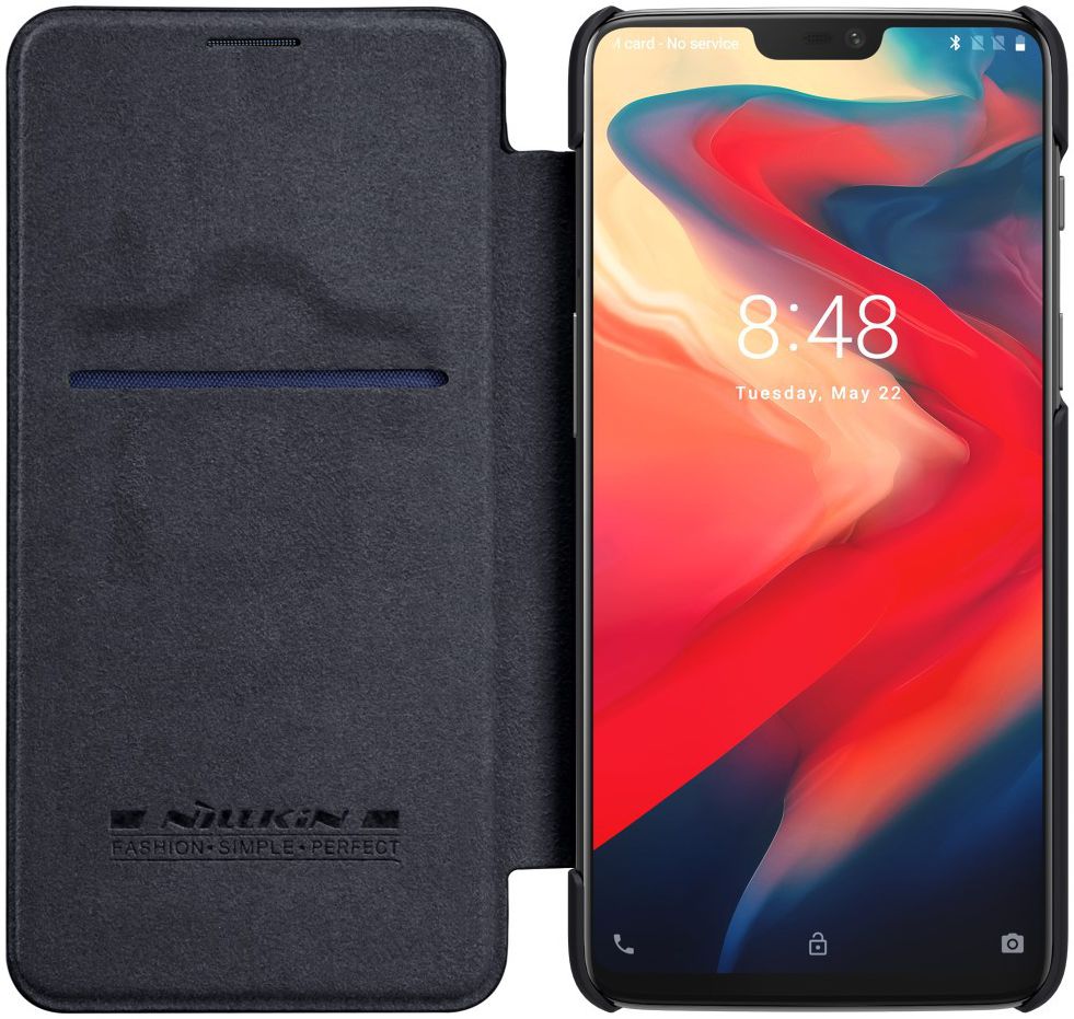 Nillkin Qin Series Flip Hoesje OnePlus 6 Zwart afbeelding 2