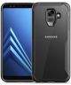 Samsung Galaxy A6 Hybride Transparant Hoesje Zwart