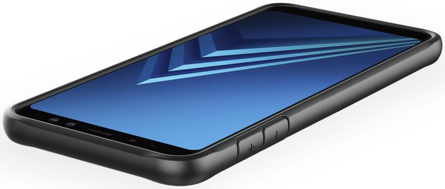 Samsung Galaxy A6 Hybride Transparant Hoesje Zwart afbeelding 5